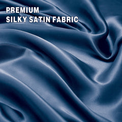 Art Silk Satin Sheet Set Hotel 4 Pieces Fitted/Flat Sheet Bedding Set-Luxury Soft Silky Sheets for Hair and Skin, Similar to 