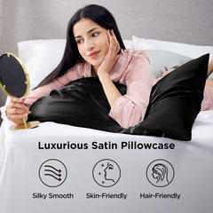 Silk Pillowcase for Hair and Skin Mulberry Silk Pillowcase Soft Breathable Smooth Both Sided Natural Silk Pillowcase with Env