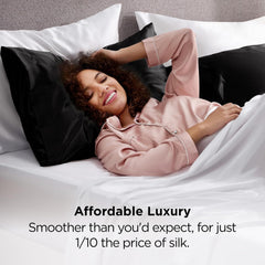 Silk Pillowcase for Hair and Skin Mulberry Silk Pillowcase Soft Breathable Smooth Both Sided Natural Silk Pillowcase with Env