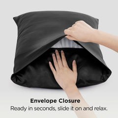 Silk Pillowcase for Hair and Skin Mulberry Silk Pillowcase Soft Breathable Smooth Both Sided Natural Silk Pillowcase with Env