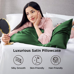 Silk Pillowcase for Hair and Skin Mulberry Silk Pillowcase Soft Breathable Smooth Both Sided Natural Silk Pillowcase with Env