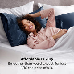 Silk Pillowcase for Hair and Skin Mulberry Silk Pillowcase Soft Breathable Smooth Both Sided Natural Silk Pillowcase with Env