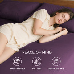 2000TC Hotel Quality Fitted Sheets - 2 Piece Fitted Sheets  -Breathable Bedding - Wrinkle, Fade, Stain Resistant- 16inch/40cm