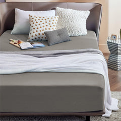 2000TC Hotel Quality Fitted Sheets - 2 Piece Fitted Sheets  -Breathable Bedding - Wrinkle, Fade, Stain Resistant- 16inch/40cm