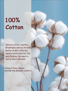 100% Cotton Fitted Sheet - Super Soft 40cm Deep Pocket Bottom Sheets - White Elastic Sheet（Double,Grey)