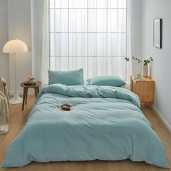 Hotel Soft Microfiber Duvet Cover Set-2000TC Quilt Cover Set & Pillowcases -1 Donna Cover Zipper Closure & 1 x Pillowcases-Br