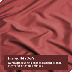 Hotel Soft Microfiber Duvet Cover Set-2000TC Quilt Cover Set & Pillowcases -1 Donna Cover Zipper Closure & 1 x Pillowcases-Br