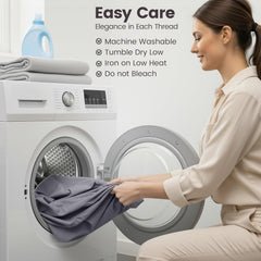 Hotel Quality Fitted Sheet - 1 Piece Fitted Sheet  -Breathable Bedding - Wrinkle, Fade, Stain Resistant- 16inch/40cm Deep Poc