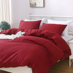 Hotel Soft Microfiber Duvet Cover Set-2000TC Quilt Cover Set & Pillowcases -1 Donna Cover Zipper Closure & 1 x Pillowcases-Br