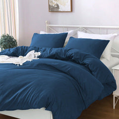 Hotel Soft Microfiber Duvet Cover Set-2000TC Quilt Cover Set & Pillowcases -1 Donna Cover Zipper Closure & 1 x Pillowcases-Br