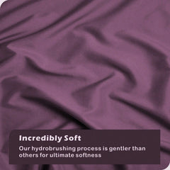 Hotel Soft Microfiber Duvet Cover Set-2000TC Quilt Cover Set & Pillowcases -1 Donna Cover Zipper Closure & 1 x Pillowcases-Br