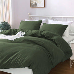Hotel Soft Microfiber Duvet Cover Set-2000TC Quilt Cover Set & Pillowcases -1 Donna Cover Zipper Closure & 1 x Pillowcases-Br