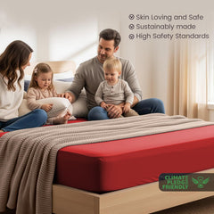Hotel Quality Fitted Sheet - 1 Piece Fitted Sheet  -Breathable Bedding - Wrinkle, Fade, Stain Resistant- 16inch/40cm Deep Poc
