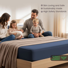 Hotel Quality Fitted Sheet - 1 Piece Fitted Sheet  -Breathable Bedding - Wrinkle, Fade, Stain Resistant- 16inch/40cm Deep Poc
