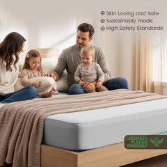 Hotel Quality Fitted Sheet - 1 Piece Fitted Sheet  -Breathable Bedding - Wrinkle, Fade, Stain Resistant- 16inch/40cm Deep Poc