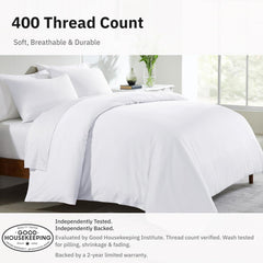 Hotel Soft Microfiber Duvet Cover Set-2000TC Quilt Cover Set & Pillowcases -1 Donna Cover Zipper Closure & 1 x Pillowcases-Br