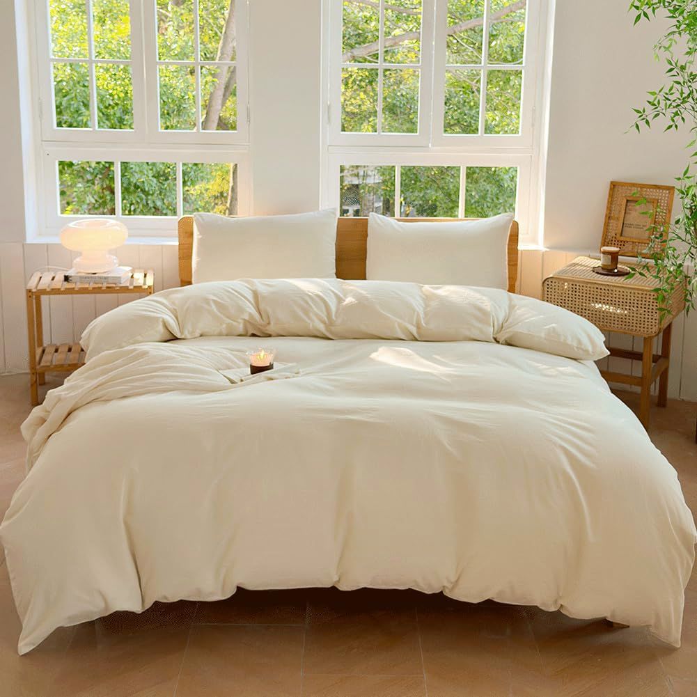 Hotel Soft Microfiber Duvet Cover Set-2000TC Quilt Cover Set & Pillowcases -1 Donna Cover Zipper Closure & 1 x Pillowcases-Br