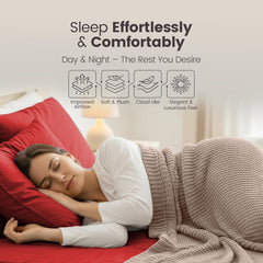 Hotel Quality Fitted Sheet - 1 Piece Fitted Sheet  -Breathable Bedding - Wrinkle, Fade, Stain Resistant- 16inch/40cm Deep Poc