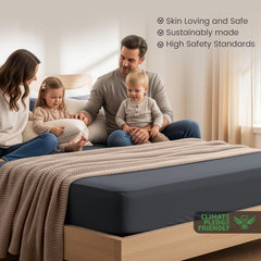 Hotel Quality Fitted Sheet - 1 Piece Fitted Sheet  -Breathable Bedding - Wrinkle, Fade, Stain Resistant- 16inch/40cm Deep Poc