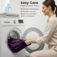 Hotel Quality Fitted Sheet - 1 Piece Fitted Sheet  -Breathable Bedding - Wrinkle, Fade, Stain Resistant- 16inch/40cm Deep Poc