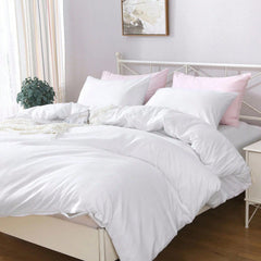Hotel Soft Microfiber Duvet Cover Set-2000TC Quilt Cover Set & Pillowcases -1 Donna Cover Zipper Closure & 1 x Pillowcases-Br