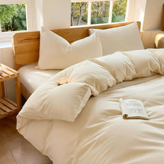 Hotel Soft Microfiber Duvet Cover Set-2000TC Quilt Cover Set & Pillowcases -1 Donna Cover Zipper Closure & 1 x Pillowcases-Br