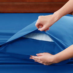 Hotel Soft Bed Sheet Set- Bedding Sheets & Pillowcases -Breathable Bedding - Wrinkle, Fade, Stain Resistant-Deep Pocket Flat 