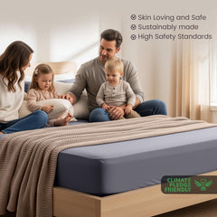 Hotel Quality Fitted Sheet - 1 Piece Fitted Sheet  -Breathable Bedding - Wrinkle, Fade, Stain Resistant- 16inch/40cm Deep Poc