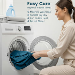 Hotel Quality Fitted Sheet - 1 Piece Fitted Sheet  -Breathable Bedding - Wrinkle, Fade, Stain Resistant- 16inch/40cm Deep Poc