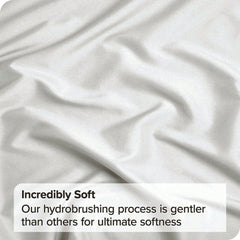 Hotel Soft Microfiber Duvet Cover Set-2000TC Quilt Cover Set & Pillowcases -1 Donna Cover Zipper Closure & 1 x Pillowcases-Br