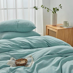 Hotel Soft Microfiber Duvet Cover Set-2000TC Quilt Cover Set & Pillowcases -1 Donna Cover Zipper Closure & 1 x Pillowcases-Br