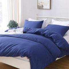 Hotel Soft Microfiber Duvet Cover Set-2000TC Quilt Cover Set & Pillowcases -1 Donna Cover Zipper Closure & 1 x Pillowcases-Br