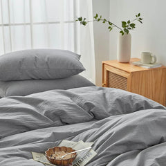 Hotel Soft Microfiber Duvet Cover Set-2000TC Quilt Cover Set & Pillowcases -1 Donna Cover Zipper Closure & 1 x Pillowcases-Br