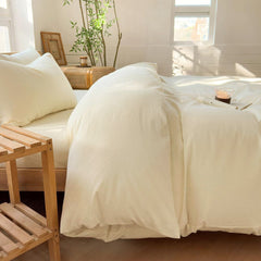 Hotel Soft Microfiber Duvet Cover Set-2000TC Quilt Cover Set & Pillowcases -1 Donna Cover Zipper Closure & 1 x Pillowcases-Br