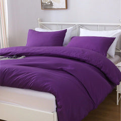 Hotel Soft Microfiber Duvet Cover Set-2000TC Quilt Cover Set & Pillowcases -1 Donna Cover Zipper Closure & 1 x Pillowcases-Br