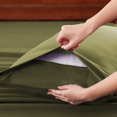 Hotel Soft Bed Sheet Set- Bedding Sheets & Pillowcases -Breathable Bedding - Wrinkle, Fade, Stain Resistant-Deep Pocket Flat 
