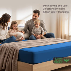 Hotel Quality Fitted Sheet - 1 Piece Fitted Sheet  -Breathable Bedding - Wrinkle, Fade, Stain Resistant- 16inch/40cm Deep Poc