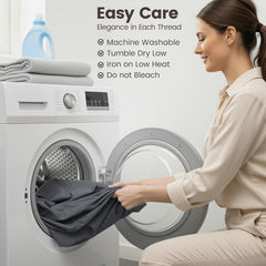 Hotel Quality Fitted Sheet - 1 Piece Fitted Sheet  -Breathable Bedding - Wrinkle, Fade, Stain Resistant- 16inch/40cm Deep Poc
