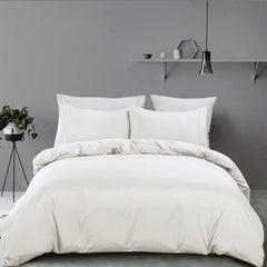 3 Piece Hotel Soft Microfiber Quilt Cover Set-2000TC Duvet/Donna Cover Set & Pillowcases -1 Quilt Cover Zipper Closure & 1 x 