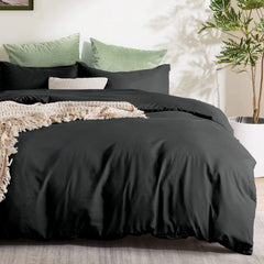 3 Piece Hotel Soft Microfiber Quilt Cover Set-2000TC Duvet/Donna Cover Set & Pillowcases -1 Quilt Cover Zipper Closure & 1 x 