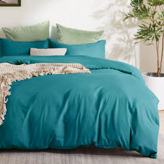 3 Piece Hotel Soft Microfiber Quilt Cover Set-2000TC Duvet/Donna Cover Set & Pillowcases -1 Quilt Cover Zipper Closure & 1 x 