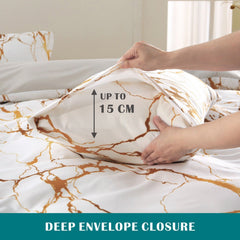 3 Piece Hotel Soft Microfiber Quilt Cover Set-2000TC Duvet/Donna Cover Set & Pillowcases -1 Quilt Cover Zipper Closure & 1 x 