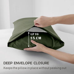 3 Piece Fitted Sheet Set- Fitted Sheet & Pillowcases -Breathable Bedding - Wrinkle, Fade, Stain Resistant- 40cm Deep Pocket F