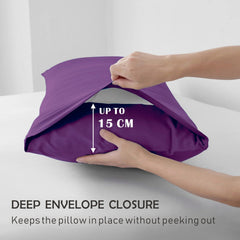 3 Piece Fitted Sheet Set- Fitted Sheet & Pillowcases -Breathable Bedding - Wrinkle, Fade, Stain Resistant- 40cm Deep Pocket F