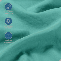 Hotel Quality Fitted Sheet - 1 Piece Fitted Sheet  -Breathable Bedding - Wrinkle, Fade, Stain Resistant- 16inch/40cm Deep Poc