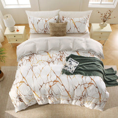 3 Piece Hotel Soft Microfiber Quilt Cover Set-2000TC Duvet/Donna Cover Set & Pillowcases -1 Quilt Cover Zipper Closure & 1 x 