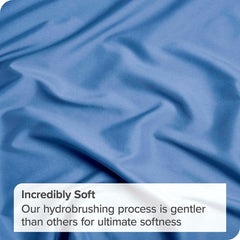 2 Piece Fitted Sheet Set- Fitted Sheet & Pillowcases -Breathable Bedding - Wrinkle, Fade, Stain Resistant- 40cm Deep Pocket F