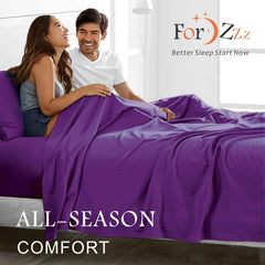 3 Piece Bed Sheet Set- Bedding Sheets & Pillowcases -Breathable Bedding - Wrinkle, Fade, Stain Resistant-Deep Pocket Flat Fit