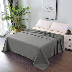 Elegant Comfort Premium Hotel Quality 1-Piece King Single Flat Sheet, Luxury and Softest 2000 Thread Count Bedding Flat Sheet