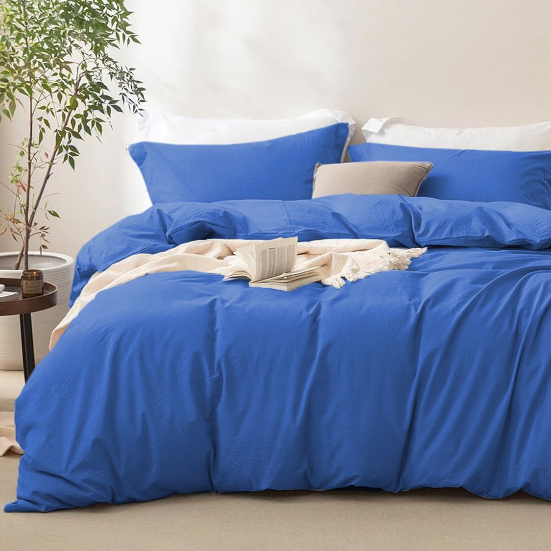3 Piece Hotel Soft Microfiber Quilt Cover Set-2000TC Duvet/Donna Cover Set & Pillowcases -1 Quilt Cover Zipper Closure & 1 x 